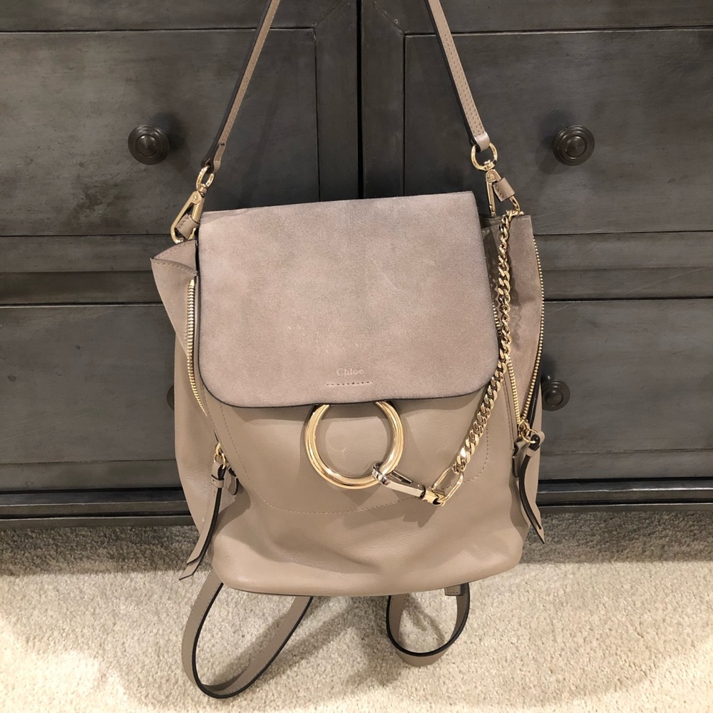 Chloe Faye Backpack in Motty Gray Medium